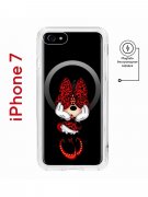 Чехол-накладка iPhone 7/8/SE (2020)/SE (2022) Kruche Magnet Print Минни