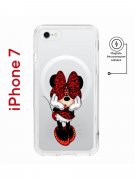 Чехол-накладка iPhone 7/8/SE (2020)/SE (2022) Kruche Magnet Print Минни