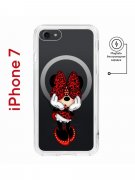 Чехол-накладка iPhone 7/8/SE (2020)/SE (2022) Kruche Magnet Print Минни