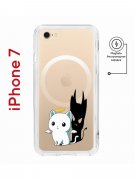 Чехол-накладка iPhone 7/8/SE (2020) Kruche Magnet Print Angel Demon