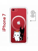 Чехол-накладка iPhone 7/8/SE (2020) Kruche Magnet Print Angel Demon