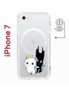 Чехол-накладка iPhone 7/8/SE (2020) Kruche Magnet Print Angel Demon