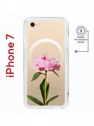 Чехол-накладка iPhone 7/8/SE (2020) Kruche Magnet Print Пион