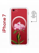 Чехол-накладка iPhone 7/8/SE (2020) Kruche Magnet Print Пион