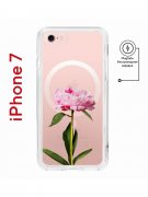 Чехол-накладка iPhone 7/8/SE (2020) Kruche Magnet Print Пион
