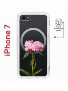 Чехол-накладка iPhone 7/8/SE (2020) Kruche Magnet Print Пион