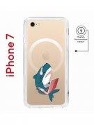 Чехол-накладка iPhone 7/8/SE (2020)/SE (2022) Kruche Magnet Print Акула