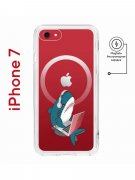 Чехол-накладка iPhone 7/8/SE (2020)/SE (2022) Kruche Magnet Print Акула