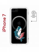 Чехол-накладка iPhone 7/8/SE (2020)/SE (2022) Kruche Magnet Print Акула