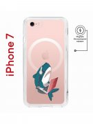 Чехол-накладка iPhone 7/8/SE (2020)/SE (2022) Kruche Magnet Print Акула