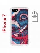 Чехол-накладка iPhone 7/8/SE (2020)/SE (2022) Kruche Magnet Print Японская змея