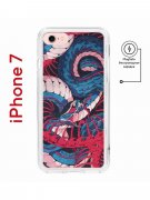 Чехол-накладка iPhone 7/8/SE (2020)/SE (2022) Kruche Magnet Print Японская змея