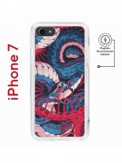 Чехол-накладка iPhone 7/8/SE (2020)/SE (2022) Kruche Magnet Print Японская змея