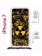 Чехол-накладка iPhone 7/8/SE (2020) Kruche Magrope Print Danger