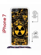 Чехол-накладка iPhone 7/8/SE (2020) Kruche Magrope Print Danger