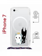 Чехол-накладка iPhone 7/8/SE (2020)/SE (2022) Kruche Magrope Print Angel Demon