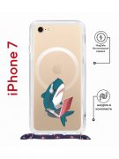 Чехол-накладка iPhone 7/8/SE (2020)/SE (2022) Kruche Magrope Print Акула