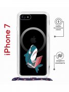 Чехол-накладка iPhone 7/8/SE (2020)/SE (2022) Kruche Magrope Print Акула