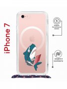 Чехол-накладка iPhone 7/8/SE (2020)/SE (2022) Kruche Magrope Print Акула
