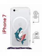 Чехол-накладка iPhone 7/8/SE (2020)/SE (2022) Kruche Magrope Print Акула