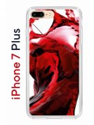 Чехол-накладка iPhone 7 Plus/8 Plus Kruche Print Вино