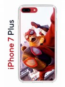 Чехол-накладка iPhone 7 Plus/8 Plus Kruche Print Человек паук