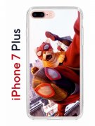 Чехол-накладка iPhone 7 Plus/8 Plus Kruche Print Человек паук