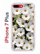 Чехол-накладка iPhone 7 Plus/8 Plus Kruche Print Ромашки