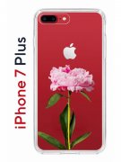 Чехол-накладка iPhone 7 Plus/8 Plus Kruche Print Пион