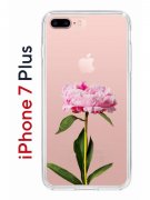 Чехол-накладка iPhone 7 Plus/8 Plus Kruche Print Пион