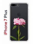 Чехол-накладка iPhone 7 Plus/8 Plus Kruche Print Пион