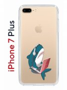 Чехол-накладка iPhone 7 Plus/8 Plus Kruche Print Акула