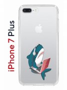 Чехол-накладка iPhone 7 Plus/8 Plus Kruche Print Акула