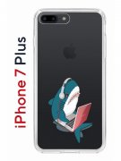 Чехол-накладка iPhone 7 Plus/8 Plus Kruche Print Акула
