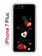 Чехол-накладка iPhone 7 Plus/8 Plus Kruche Print Ягодный микс