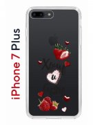 Чехол-накладка iPhone 7 Plus/8 Plus Kruche Print Ягодный микс