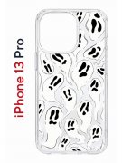 Чехол-накладка Apple iPhone 13 Pro (606543) Kruche PRINT Призраки