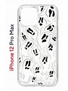 Чехол-накладка Apple iPhone 12 Pro Max (588923) Kruche PRINT Призраки