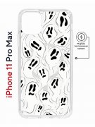 Чехол-накладка Apple iPhone 11 Pro Max (598895) Kruche PRINT Призраки