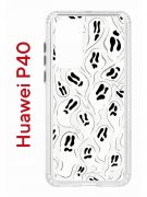 Чехол-накладка Huawei P40 (583862) Kruche PRINT Призраки
