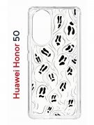 Чехол-накладка Huawei Honor 50 (610635) Kruche PRINT Призраки