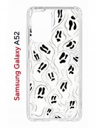 Чехол-накладка Samsung Galaxy A52 Kruche Print Призраки