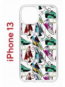 Чехол-накладка iPhone 13 Kruche Print Кроссы Nike Air Max