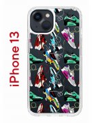 Чехол-накладка iPhone 13 Kruche Print Кроссы Nike Air Max