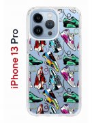 Чехол-накладка iPhone 13 Pro Kruche Print Кроссы Nike Air Max
