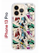 Чехол-накладка iPhone 13 Pro Kruche Print Кроссы Nike Air Max