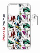 Чехол-накладка Apple iPhone 12 Pro Max (598885) Kruche PRINT Кроссы Nike Air Max