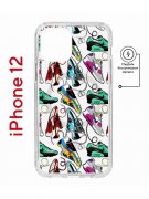 Чехол-накладка Apple iPhone 12  (598886) Kruche PRINT Кроссы Nike Air Max