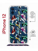 Чехол-накладка Apple iPhone 12  (598927) Kruche PRINT Кроссы Nike Air Max