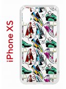 Чехол-накладка Apple iPhone X (580677) Kruche PRINT Кроссы Nike Air Max